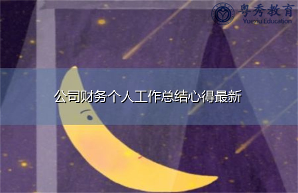 公司财务个人工作总结心得最新 公司财务个人工作总结心得最新