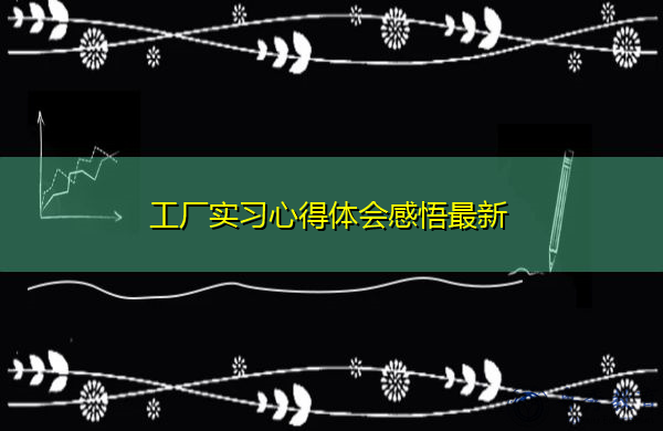 工厂实习心得体会感悟最新