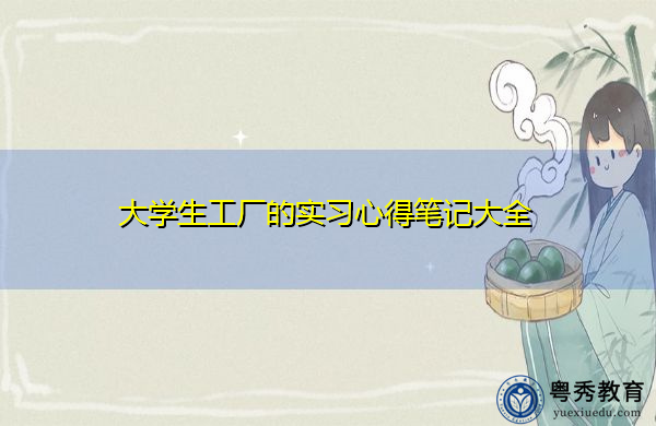 大学生工厂的实习心得笔记大全