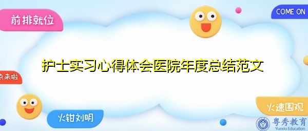 护士实习心得体会医院年度总结范文