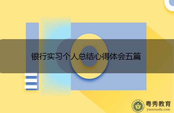 银行实习个人总结心得体会五篇