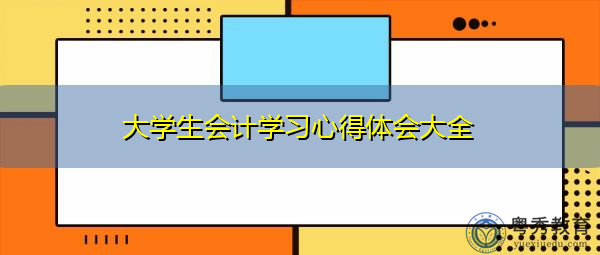 大学生会计学习心得体会大全 大学生会计学习心得体会大全