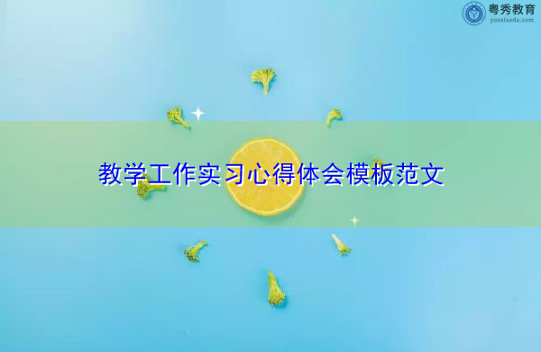 教学工作实习心得体会模板范文 教学工作实习心得体会模板范文