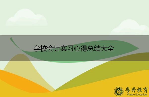 学校会计实习心得总结大全