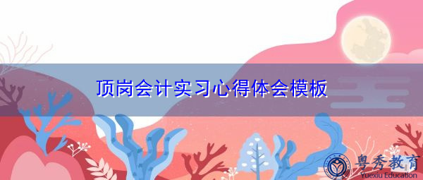 顶岗会计实习心得体会模板 顶岗会计实习心得体会模板
