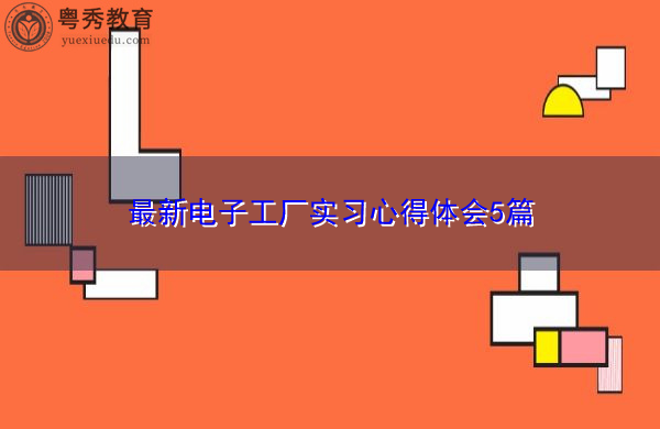 最新电子工厂实习心得体会5篇