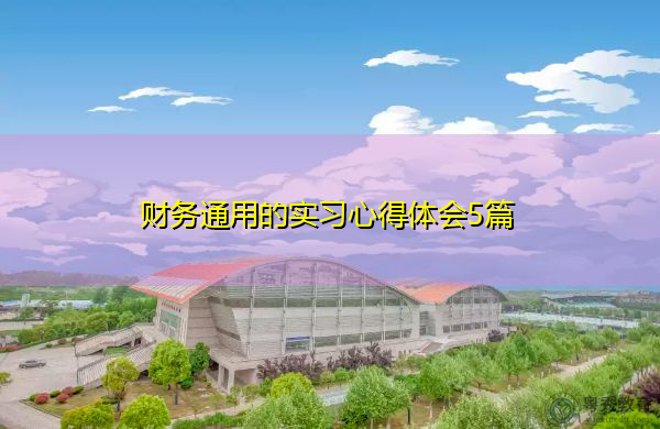 财务通用的实习心得体会5篇