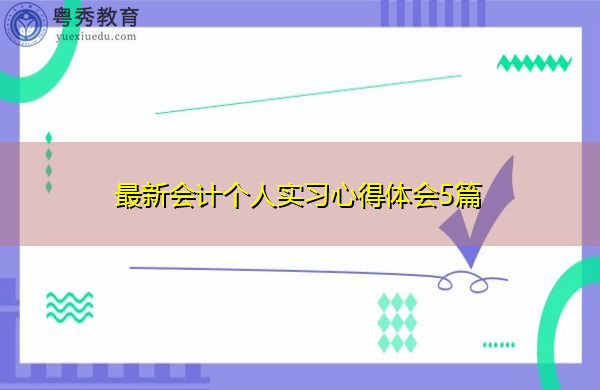 最新会计个人实习心得体会5篇
