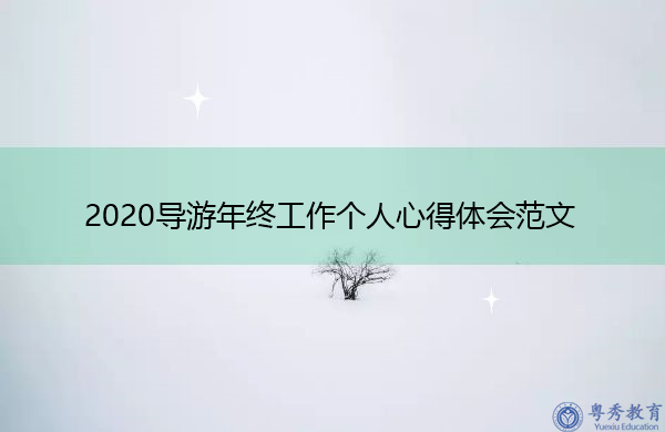 2020导游年终工作个人心得体会范文 2020导游年终工作个人心得体会范文