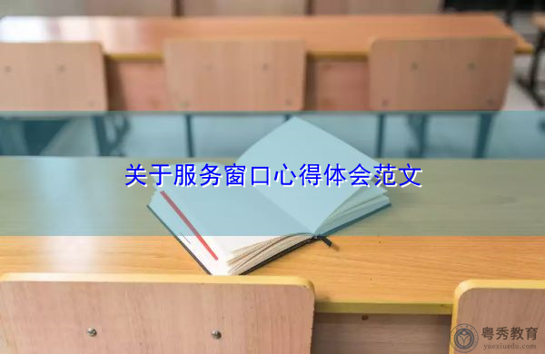 关于服务窗口心得体会范文