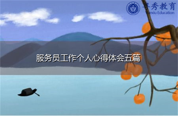 服务员工作个人心得体会五篇