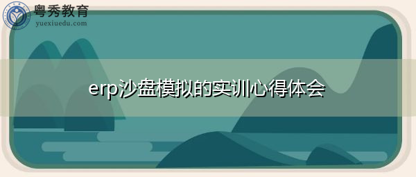 erp沙盘模拟的实训心得体会 erp沙盘模拟的实训心得体会