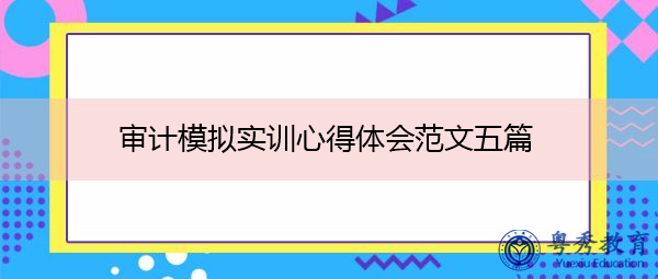 审计模拟实训心得体会范文五篇 审计模拟实训心得体会范文五篇