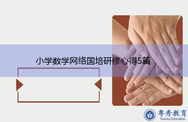 小学数学网络国培研修心得5篇