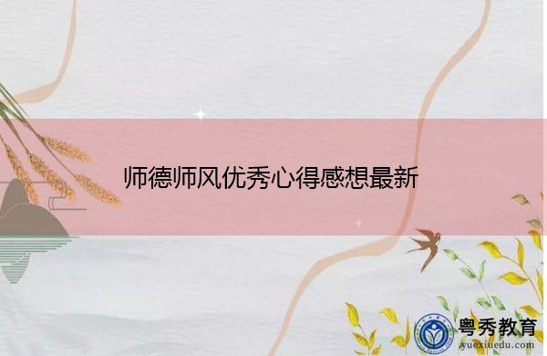 师德师风优秀心得感想最新 师德师风优秀心得感想最新
