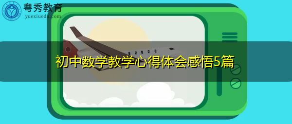 初中数学教学心得体会感悟5篇