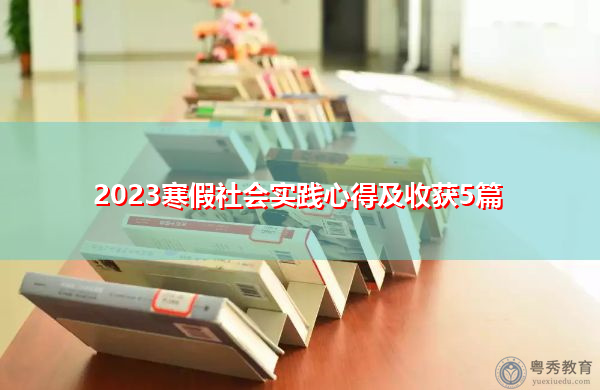 2023寒假社会实践心得及收获5篇