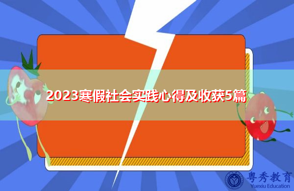 2023寒假社会实践心得及收获5篇