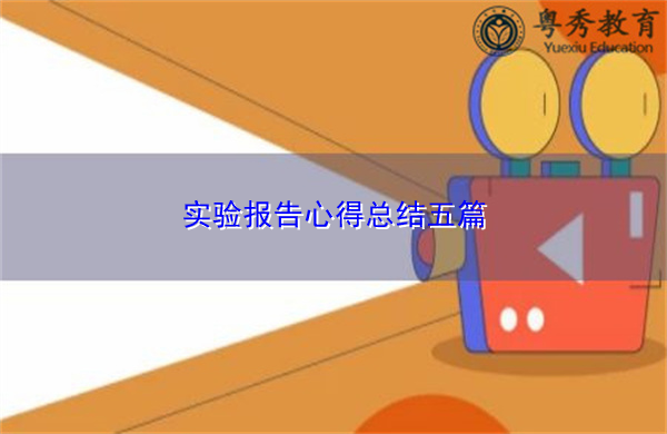 实验报告心得总结五篇