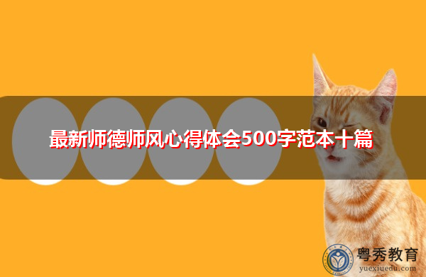 最新师德师风心得体会500字范本十篇