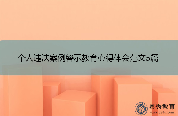 个人违法案例警示教育心得体会范文5篇