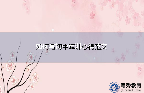 如何写初中军训心得范文