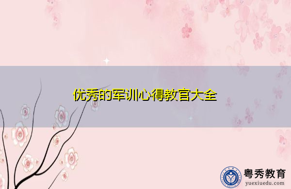 优秀的军训心得教官大全 优秀的军训心得教官大全