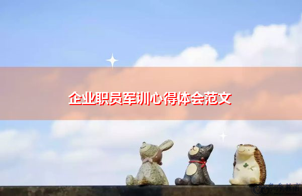 企业职员军训心得体会范文 企业职员军训心得体会范文