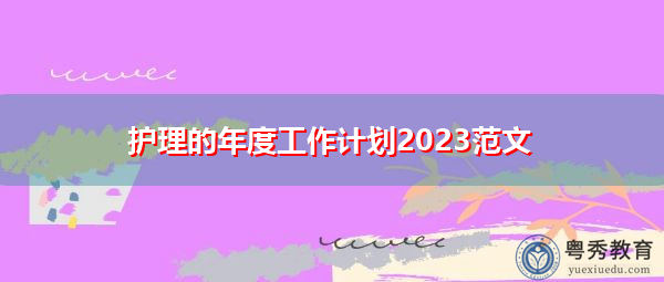 护理的年度工作计划2023范文 护理的年度工作计划2023范文