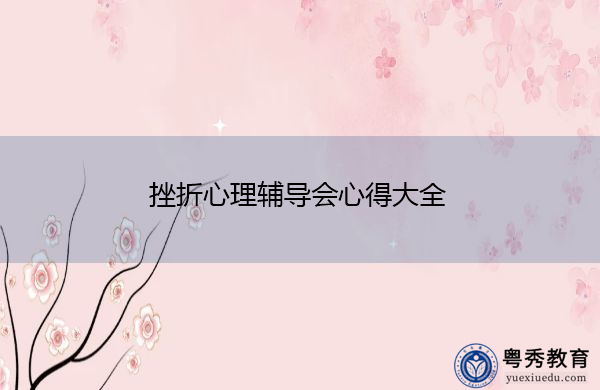 挫折心理辅导会心得大全