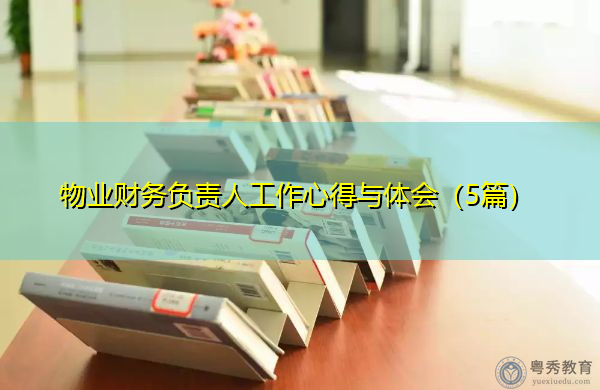 物业财务负责人工作心得与体会（5篇）