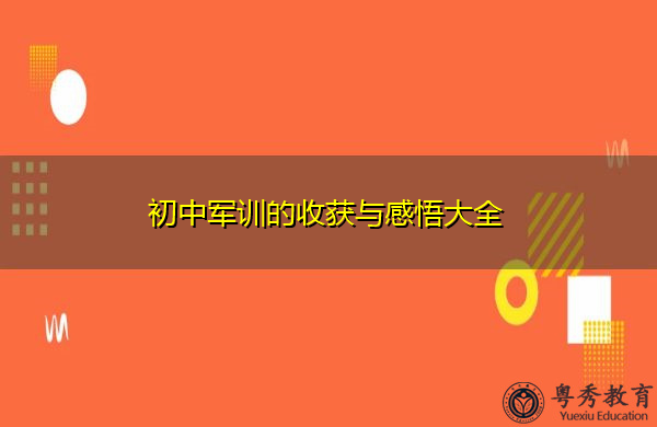 初中军训的收获与感悟大全