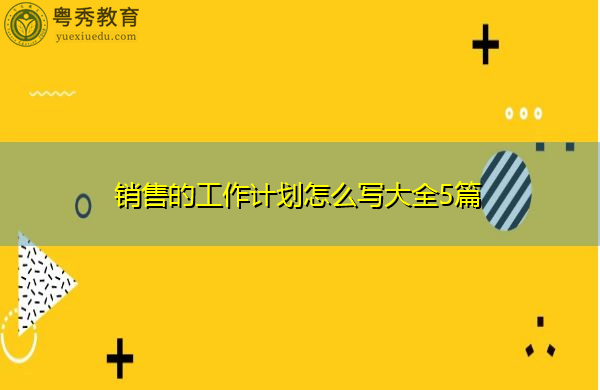 销售的工作计划怎么写大全5篇 销售的工作计划怎么写大全5篇