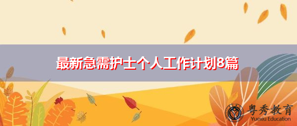 最新急需护士个人工作计划8篇 最新急需护士个人工作计划8篇