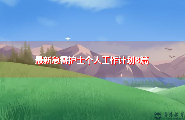 最新急需护士个人工作计划8篇 最新急需护士个人工作计划8篇