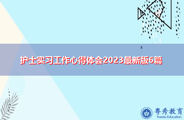 护士实习工作心得体会2023最新版6篇 护士实习工作心得体会2023最新版6篇