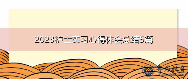 2023护士实习心得体会总结5篇