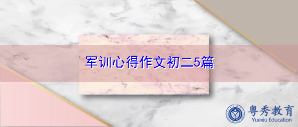 军训心得作文初二5篇