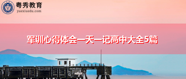 军训心得体会一天一记高中大全5篇 军训心得体会一天一记高中大全5篇