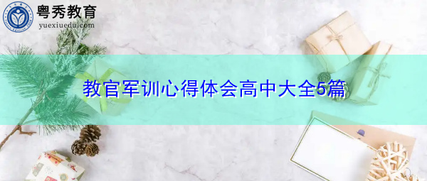 教官军训心得体会高中大全5篇