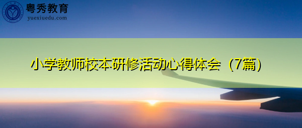 小学教师校本研修活动心得体会（7篇）