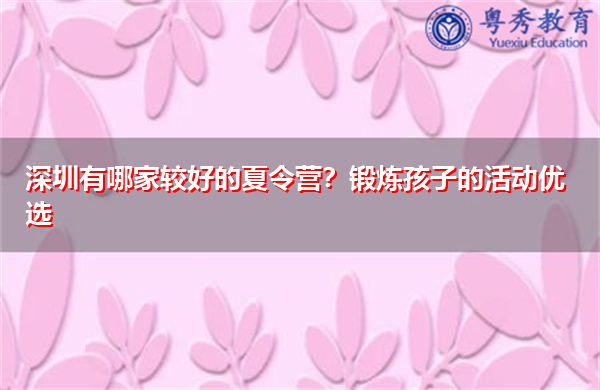 深圳有哪家较好的夏令营?锻炼孩子的活动优选 深圳有哪家较好的夏令营?锻炼孩子的活动优选