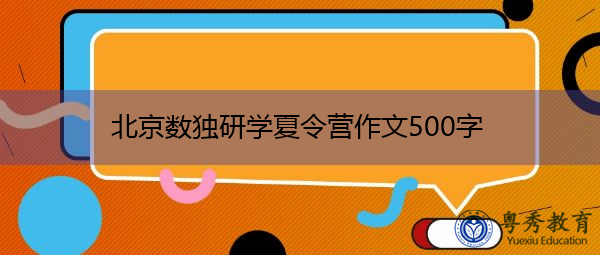 北京数独研学夏令营作文500字
