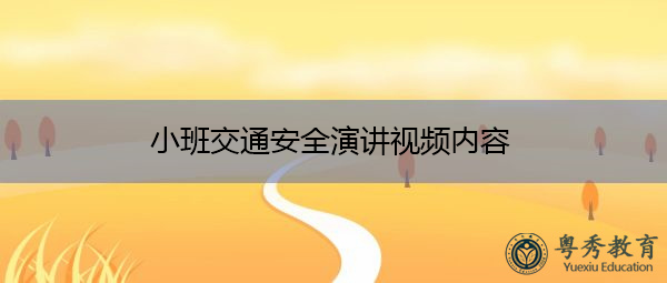 小班交通安全演讲视频内容