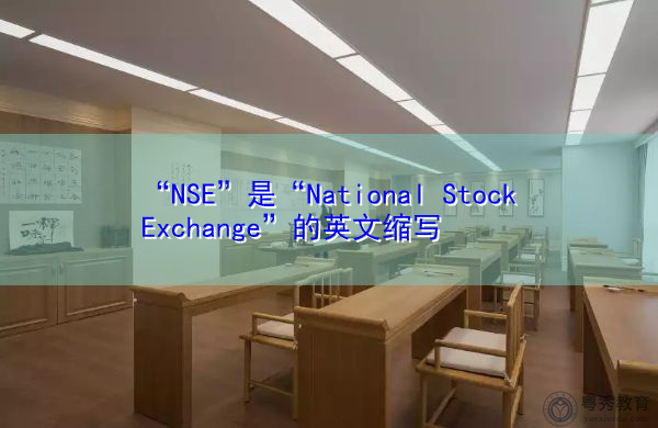 “NSE”是“National Stock Exchange”的英文缩写，意思是“全国证券交易所”