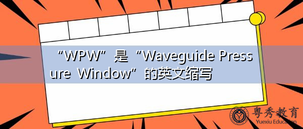 "wpw"是"waveguide pressure window"的英文缩写,意思是"波导压力窗"
