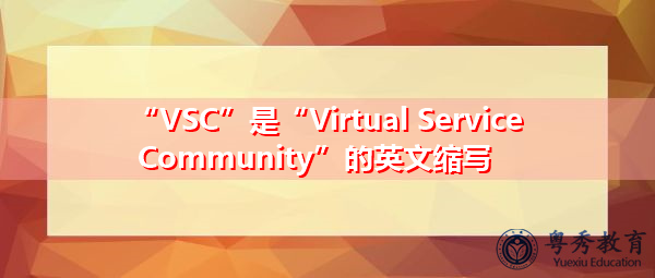 “VSC”是“Virtual Service Community”的英文缩写，意思是“虚拟服务社区”
