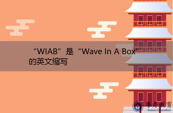 “WIAB”是“Wave In A Box”的英文缩写，意思是“盒子里的波浪”