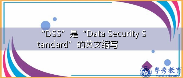 “DSS”是“Data Security Standard”的英文缩写，意思是“数据安全标准”