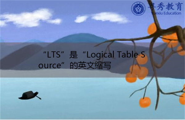 “LTS”是“Logical Table Source”的英文缩写，意思是“逻辑表源”